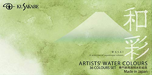 KUSAKABE Transparent Watercolors Wasai 36 Color Set 5ml (No.2) - WAFUU JAPAN