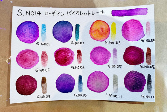 Kusakabe Watercolor Paint Single Pigment Granulation Staining Set 18 Colors 314055 - WAFUU JAPAN