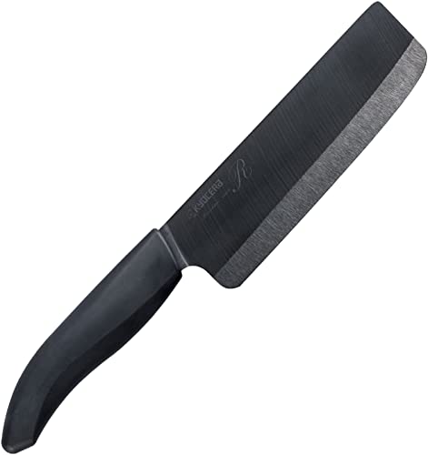Kyocera Ceramic Kitchen Nakiri Knife 150mm Black Blade Made in Japan FKR-150HIP-FP