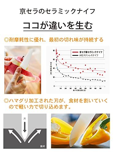 Kyocera Ceramic Kitchen Knife 15cm Black Blade Made in Japan FKR - 150HIP - FP - WAFUU JAPAN