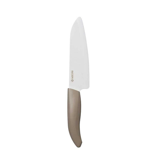 Kyocera Santoku Knife Ceramic Knife 150mm Worm Gray FKR150WH - WGN - WAFUU JAPAN
