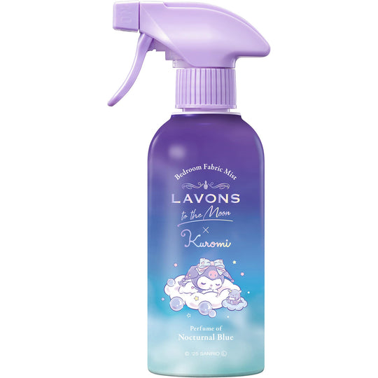 Lavons To the Moon Kuromi Design Fabric Mist Nocturnal Blue 300ml - WAFUU JAPAN