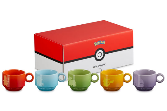 Le Creuset Pokémon Collection Stacking Mugs 5pcs set - WAFUU JAPAN