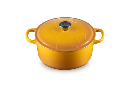 Le Creuset Pokémon Signature Cocotte Ronde 22cm (iridescent knob) - WAFUU JAPAN