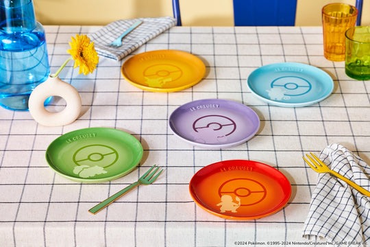 Le Creuset Pokémon Sphere Plate 17cm 5pcs set - WAFUU JAPAN