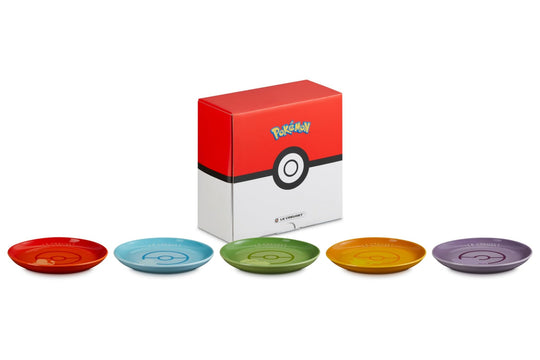 Le Creuset Pokémon Sphere Plate 17cm 5pcs set - WAFUU JAPAN