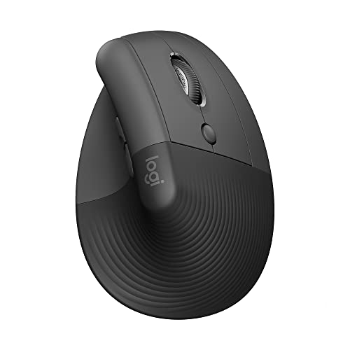 Logicool LIFT M800GR Quiet Ergonomic Wireless Mouse Graphite - WAFUU JAPAN