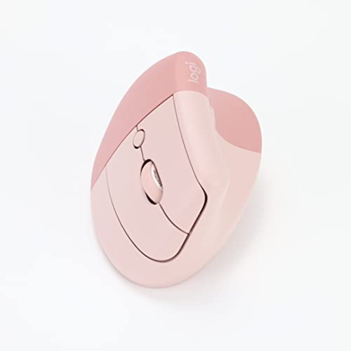 Logicool LIFT M800RO Wireless Vertical Ergonomic Mouse Rose for Windows Mac - WAFUU JAPAN