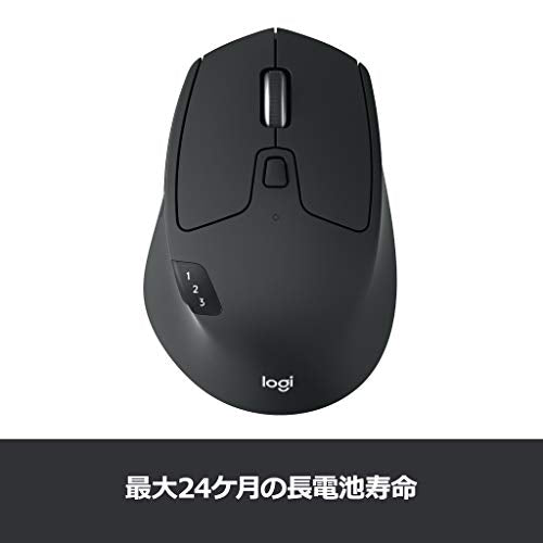 Logicool M720r Triathlon Wireless Mouse Bluetooth 8 Button Black - WAFUU JAPAN