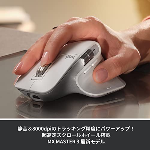 Logicool MX MASTER3s Advanced Wireless Mouse Quiet MX2300GR – WAFUU JAPAN