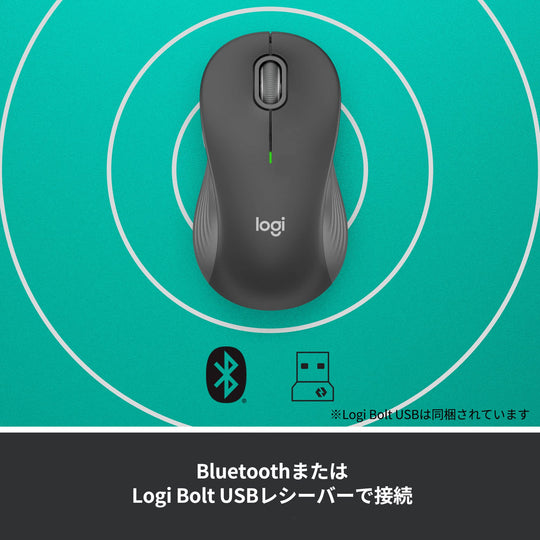 Logicool Signature M550 Wireless Bluetooth Mouse Graphite for Windows Mac iPad - WAFUU JAPAN