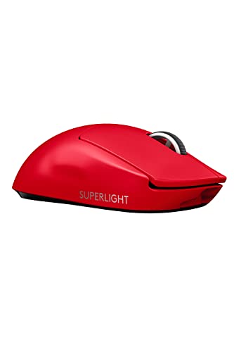 Logitech G PRO X SUPERLIGHT Ratón Gaming Inalámbrico 63g Rojo
