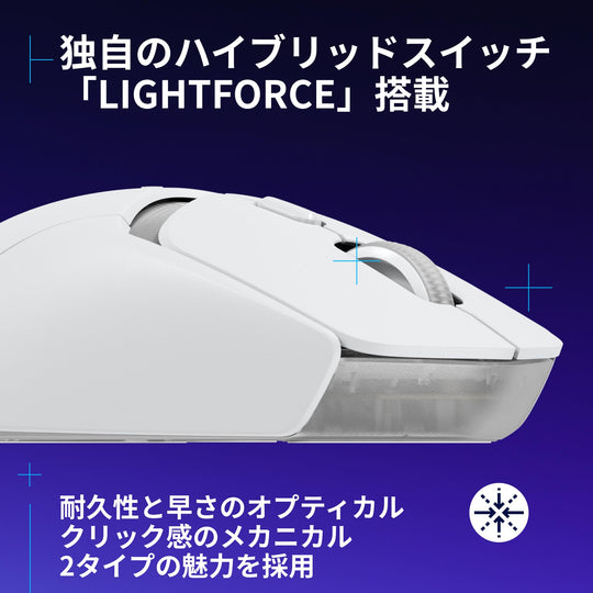 Logitech G309 LIGHTSPEED Wireless Gaming Mouse White 6 Buttons HERO 25K - WAFUU JAPAN