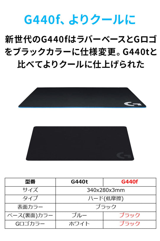 Logitech G440 Hard Gaming Mouse Pad Standard Size 340x280x3mm - WAFUU JAPAN