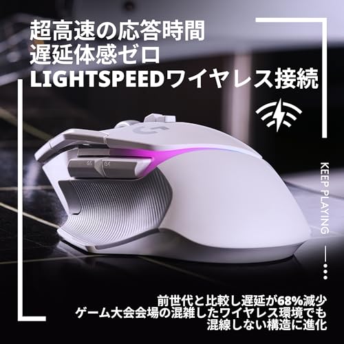 Logitech G502 X PLUS Wireless Gaming Mouse White HERO 25K 13 Buttons LIGHTSPEED - WAFUU JAPAN