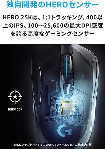 Logitech G703h Wireless Gaming Mouse HERO 25K RGB POWERPLAY Final Fantasy XIV - WAFUU JAPAN