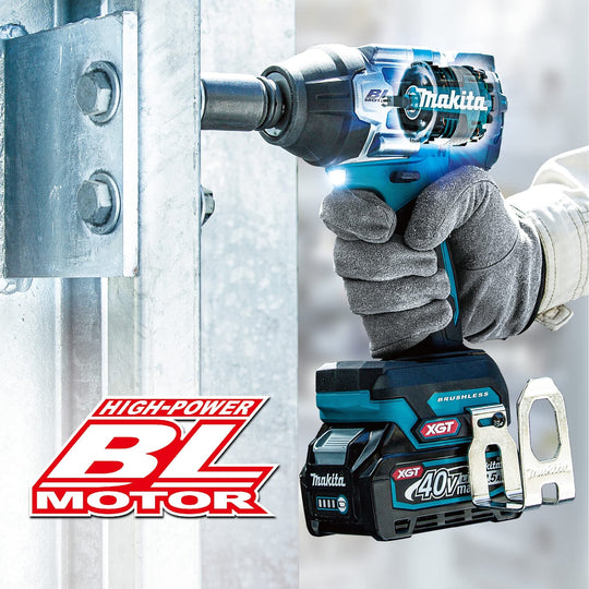 Makita Cordless Impact Wrench 40Vmax 2x2 5Ah Batteries Charger & Case TW007GRDX - WAFUU JAPAN
