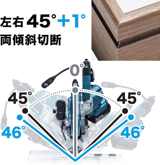 Makita Cordless Slide Miter Saw 18V 165mm Blade 182mm Cut Width LS610DZ - WAFUU JAPAN