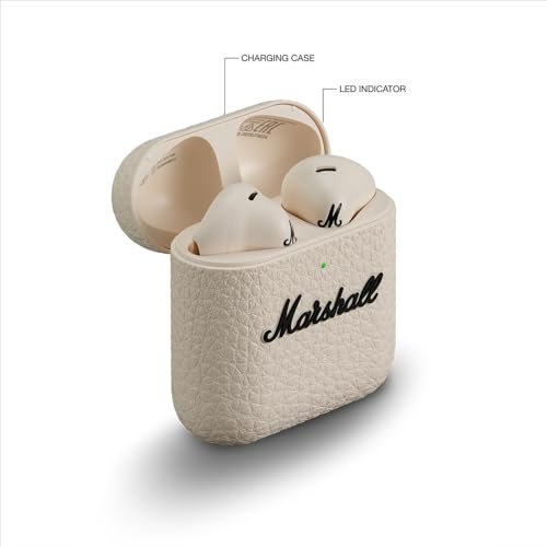 Marshall Minor IV Wireless Earbuds Bluetooth Qi Charging Cream Domestic Model - WAFUU JAPAN