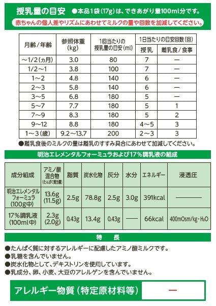 Meiji Elemental Formula Stick Pack 17g x 20 - WAFUU JAPAN