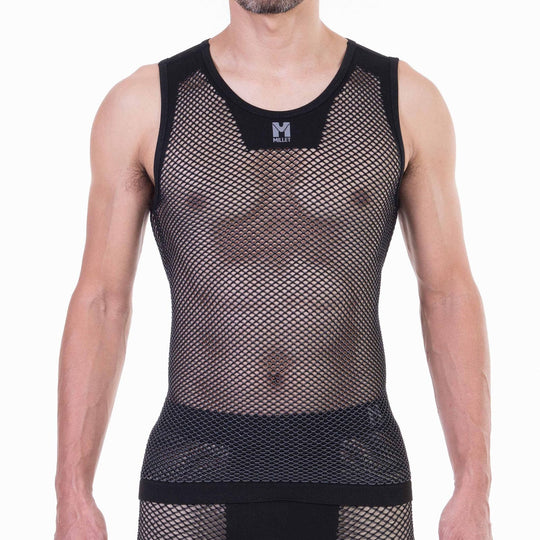 Millet Underwear Drynamic Mesh Sleeveless Crew MIV01248 Black - WAFUU JAPAN