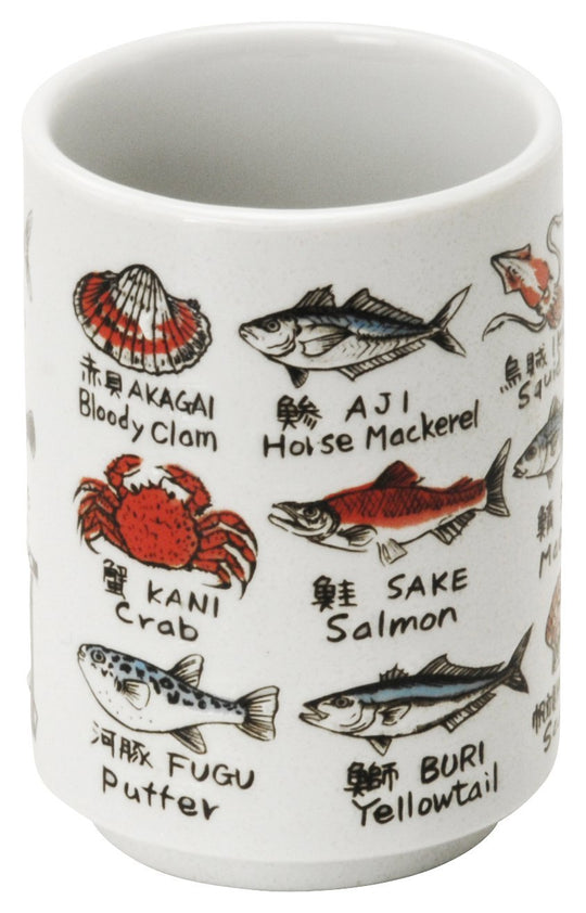 Minoyaki Sushi Yunomi Cup made in Japan 552 - 13 - 47E - WAFUU JAPAN