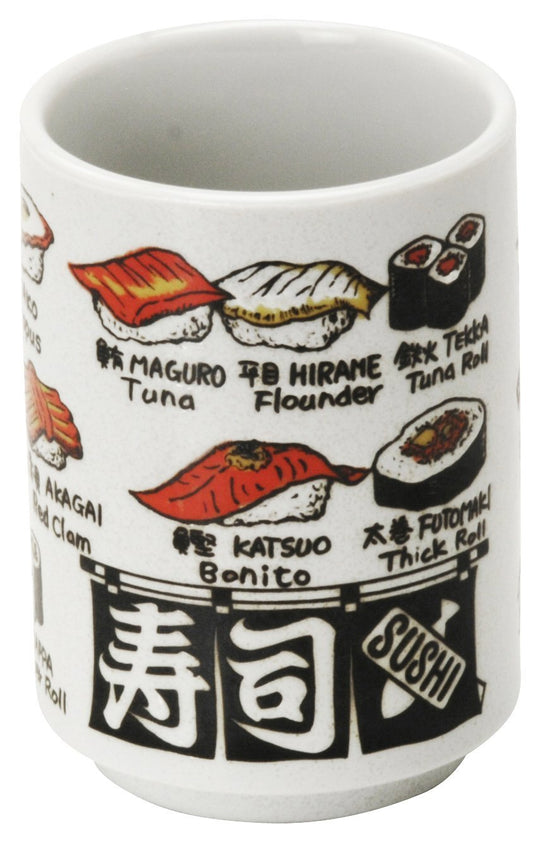 Minoyaki Sushi Yunomi Cup Made in Japan 552 - 9 - 47E - WAFUU JAPAN