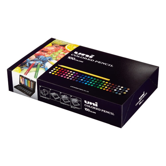 Mitsubishi Pencil Uni Color Colored Pencils Set UC100CN2 100 Colors - WAFUU JAPAN