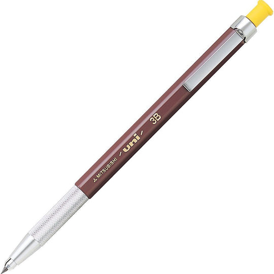 Mitsubishi Pencil Uni Holder Mechanical Pencil 2mm 3B Lead Yellow MH5003B - WAFUU JAPAN