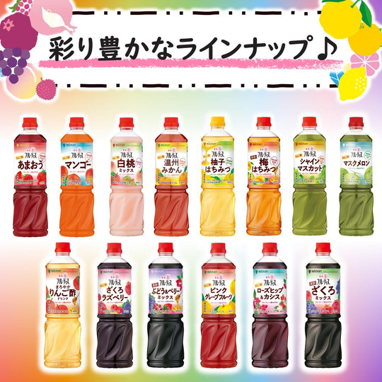 Mizkan Fruitis Mild Apple Vinegar Drink Concentrated Type 1000ml - WAFUU JAPAN