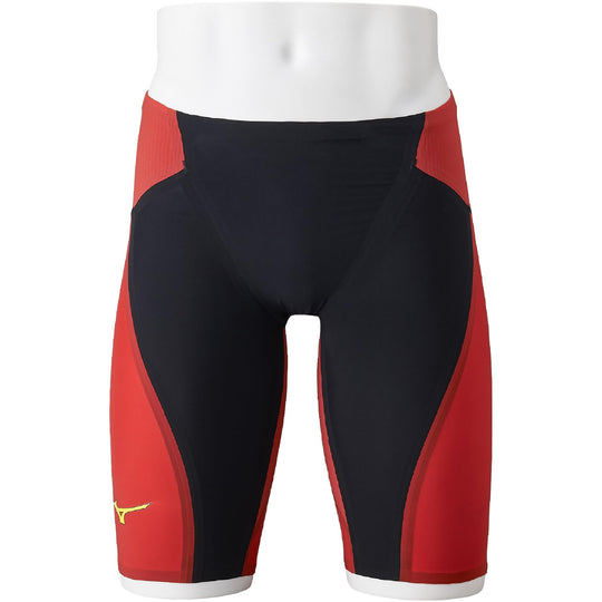 Mizuno GX SONIC 6 Men s Race Swimsuit ET Half Spats Black Red N2MBA5 WAFUU JAPAN