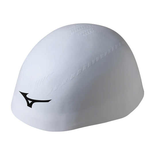 Mizuno GX - SONIC RC PLUS Unisex Silicone Swim Cap (Covers Ears) White N2JWA500 - WAFUU JAPAN