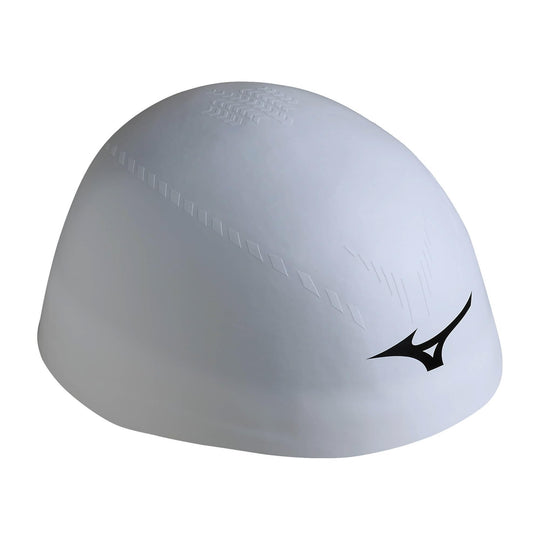 Mizuno GX - SONIC RC PLUS Unisex Silicone Swim Cap (Covers Ears) White N2JWA500 - WAFUU JAPAN