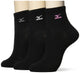 Mizuno Calze Donna Resistenti Sportive 3 Paia 445-260 Nero 23-25cm