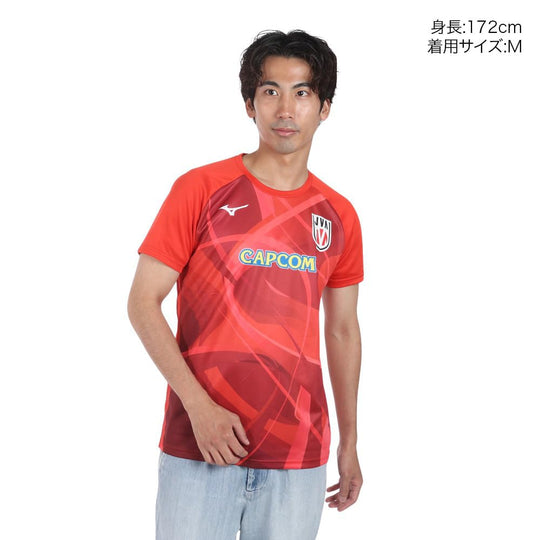 Mizuno Volleyball Cheer T - Shirt All Japan Women’s Volleyball Unisex V2MAB551 Red - WAFUU JAPAN