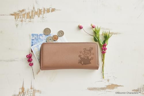 MOOMIN wallet BOOK ROSE BROWN (Variety) - WAFUU JAPAN