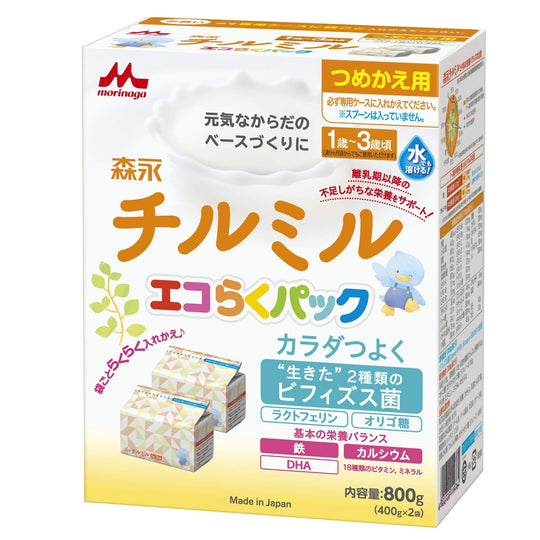 Morinaga Chil Mil Baby Formula Powder Refill Pack 800g For Ages 9 Months to 3 Years - WAFUU JAPAN