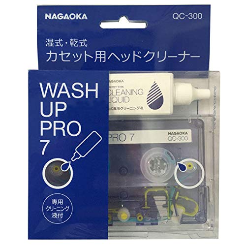 NAGAOKA Head Cleaner for Cassette Dry and Wet Wash Up Pro 7 NAGAOKA QC-300 - WAFUU JAPAN