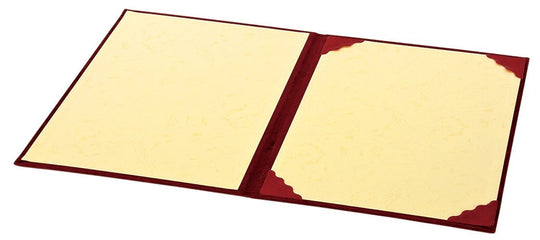 Nakabayashi Certificate Frame Folder Suede Cloth A4 FSS - A4 - R Red - WAFUU JAPAN