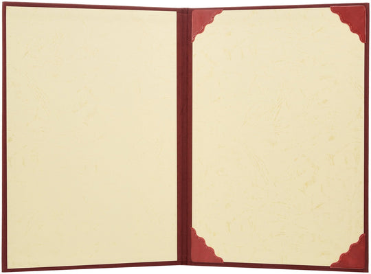 Nakabayashi Certificate Frame Folder Suede Cloth A4 FSS - A4 - R Red - WAFUU JAPAN