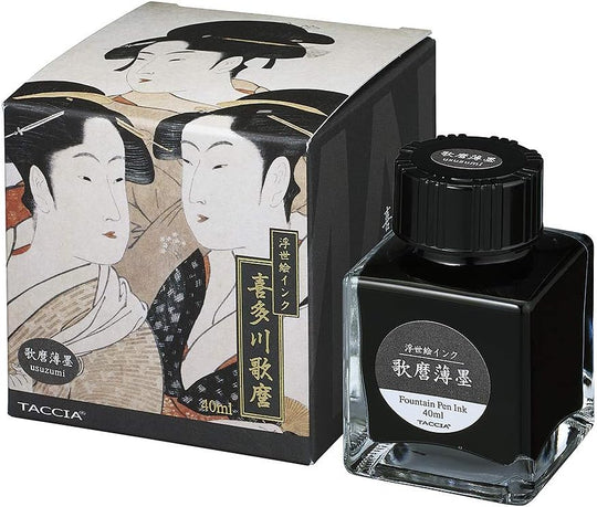 Nakabayashi TACCIA Fountain Pen Ink Ukiyoe Kitagawa Utamaro Plum Purple TFPI - WD42 - 16 - WAFUU JAPAN