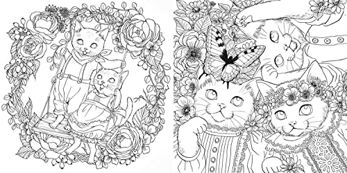 Nelco Neco Fashionable Cat Stories Coloring Book Four Seasons - WAFUU JAPAN