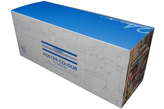 Nicker Colour Watercolor and Poster Paint Set 24 Colors 40ml PC40ML24N - WAFUU JAPAN