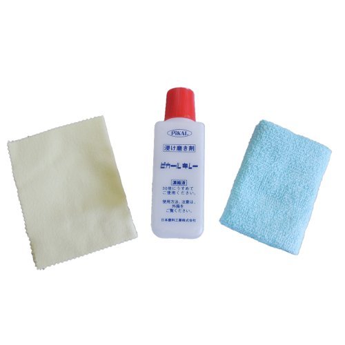Nihon Maryo Kogyo PiKAL Metal Cleaner with Polishing Cloth and Wiping Towel 150ml - WAFUU JAPAN