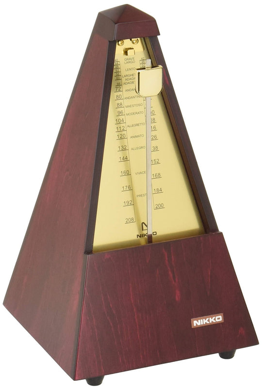 Nikko Wooden Regular Metronome Gold No.104 - WAFUU JAPAN