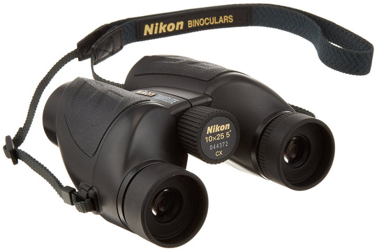 Nikon Binoculars Travelite VI 10x25 Porro Prism Type 10x25 Aperture T610X25 Black - WAFUU JAPAN