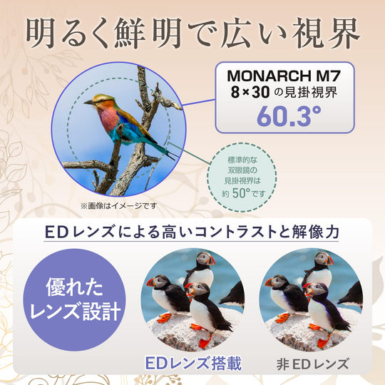 Nikon Monarch M7 Binoculars Roof Prism 8x30 for Concert Travel Birdwatching - WAFUU JAPAN