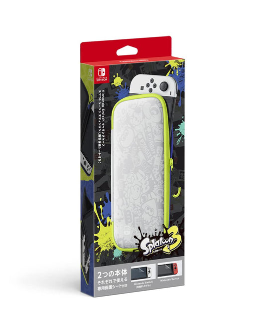 Nintendo Switch Splatoon 3 Carrying Case with Screen Protector - WAFUU JAPAN