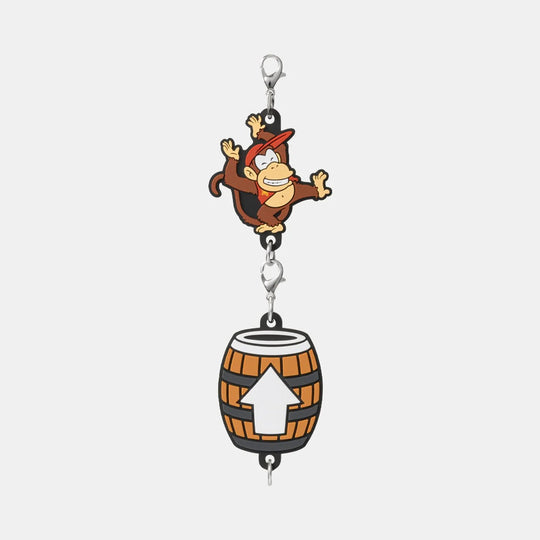 Nintendo TOKYO Connecting Rubber Strap Diddy Kong keychain - WAFUU JAPAN