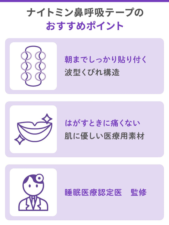 Nitmin Nasal Breathing Tape Skin - Friendly Unscented 21 Sheets - WAFUU JAPAN